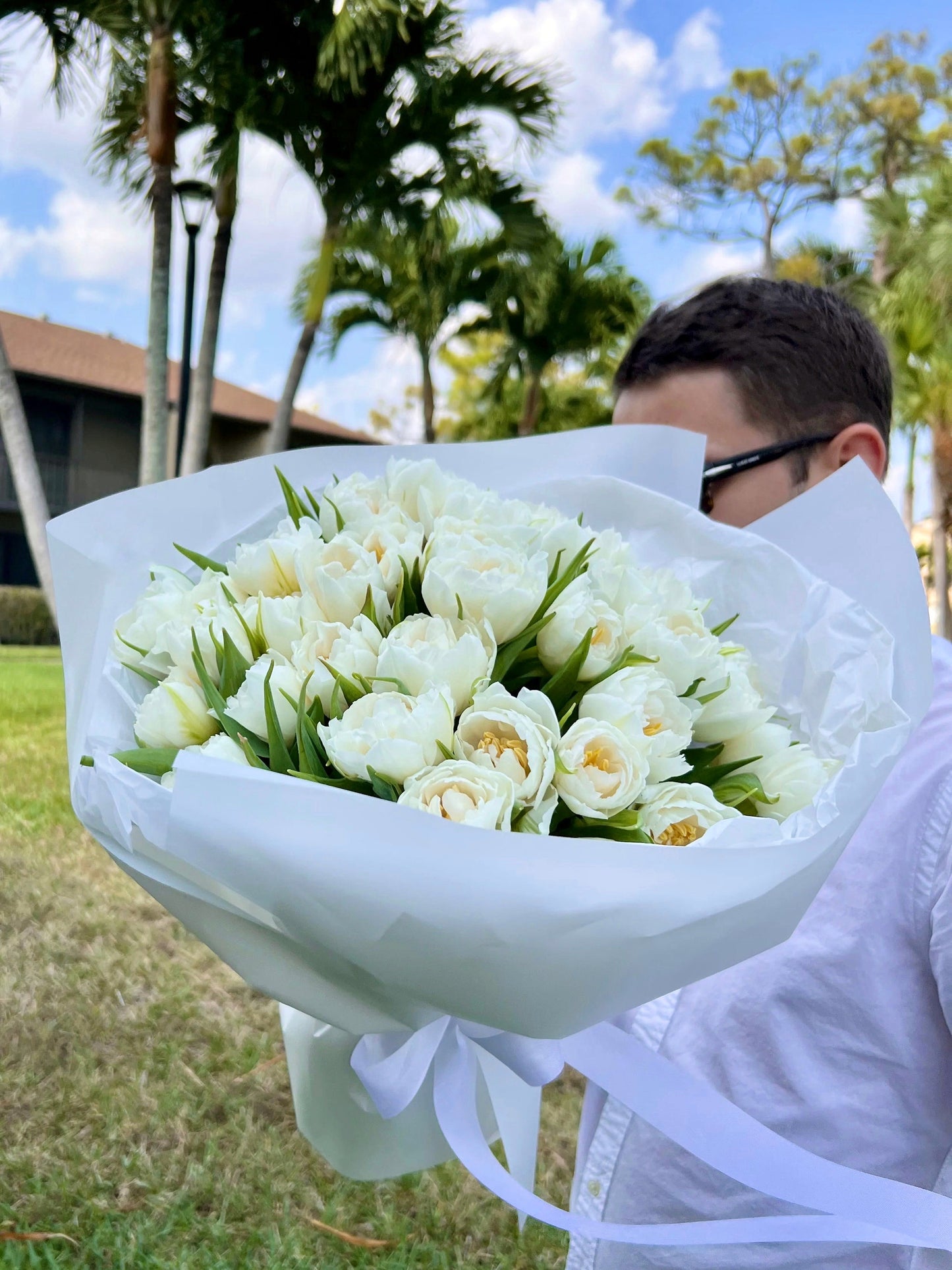 Bouquet Of White Tulips