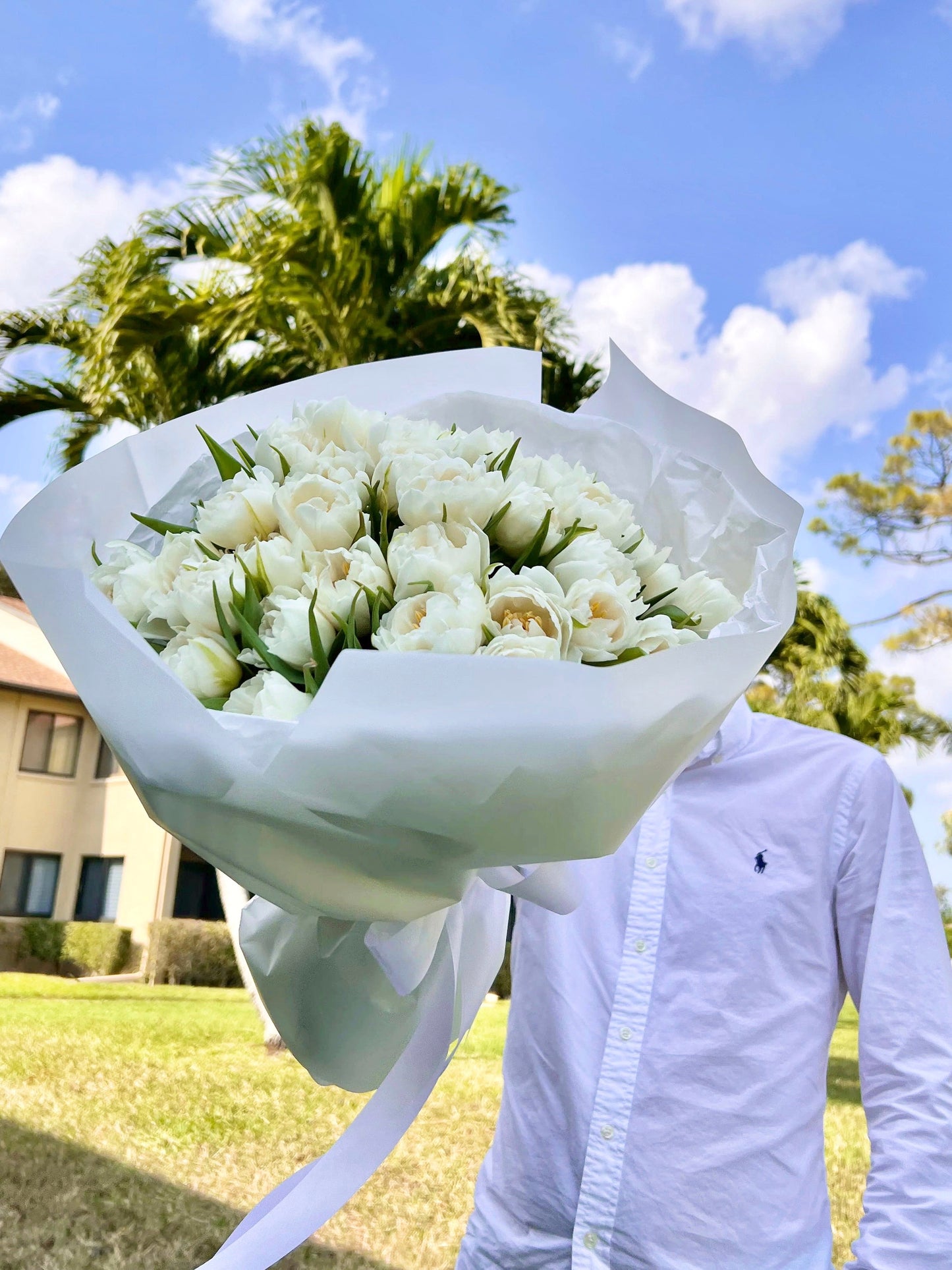 Bouquet Of White Tulips