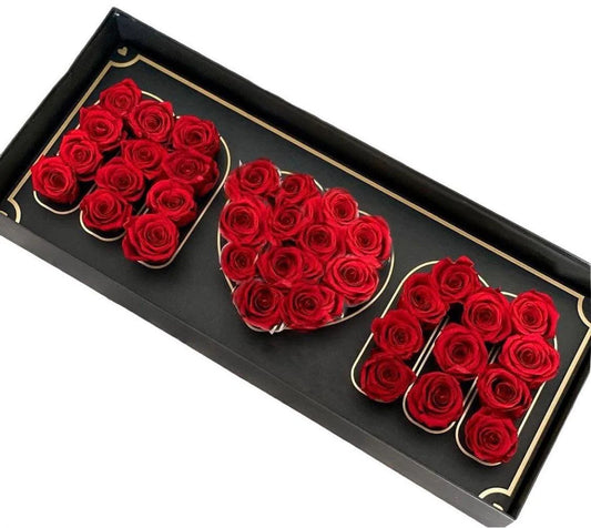 LOVE MOM Box - Luxury Preserved Roses