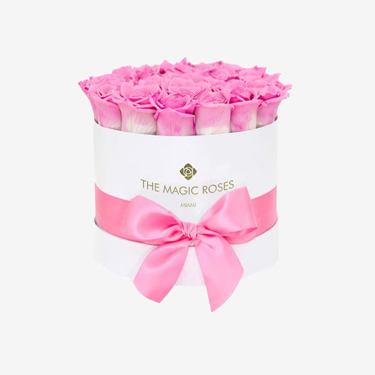 Classic White Box | Pink Candy Roses