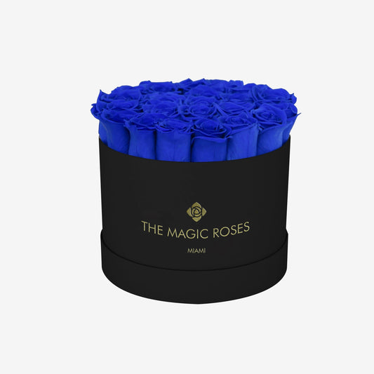 Classic Black Box | Royal Blue Roses